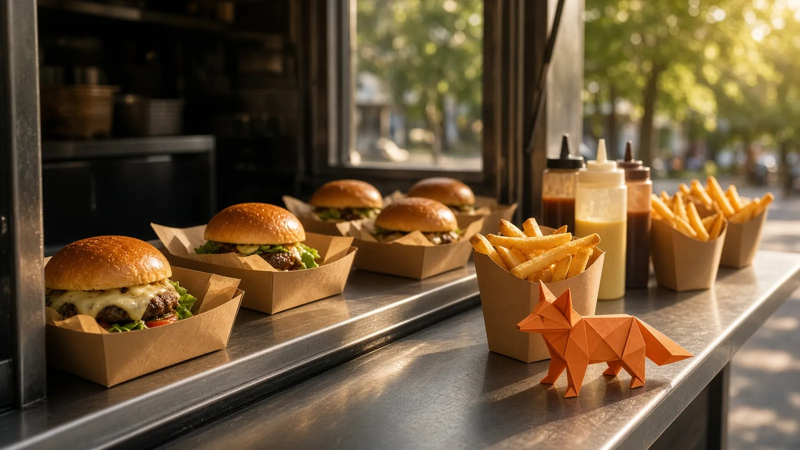 Comptoir d'un food truck