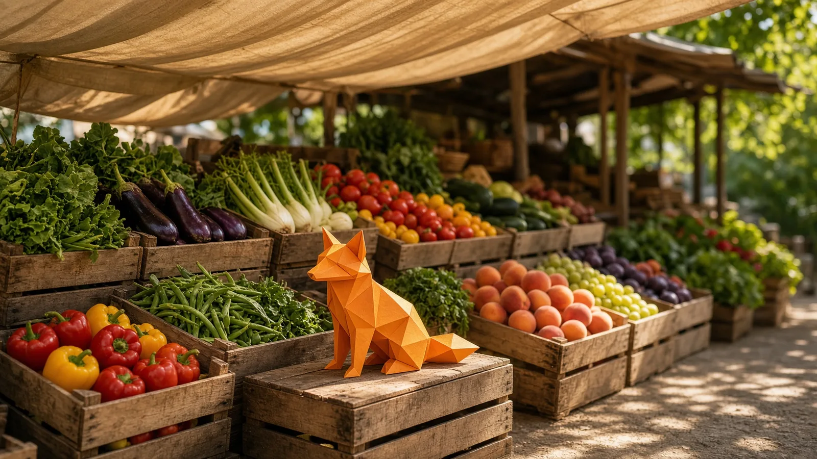 Étal de marché provençal