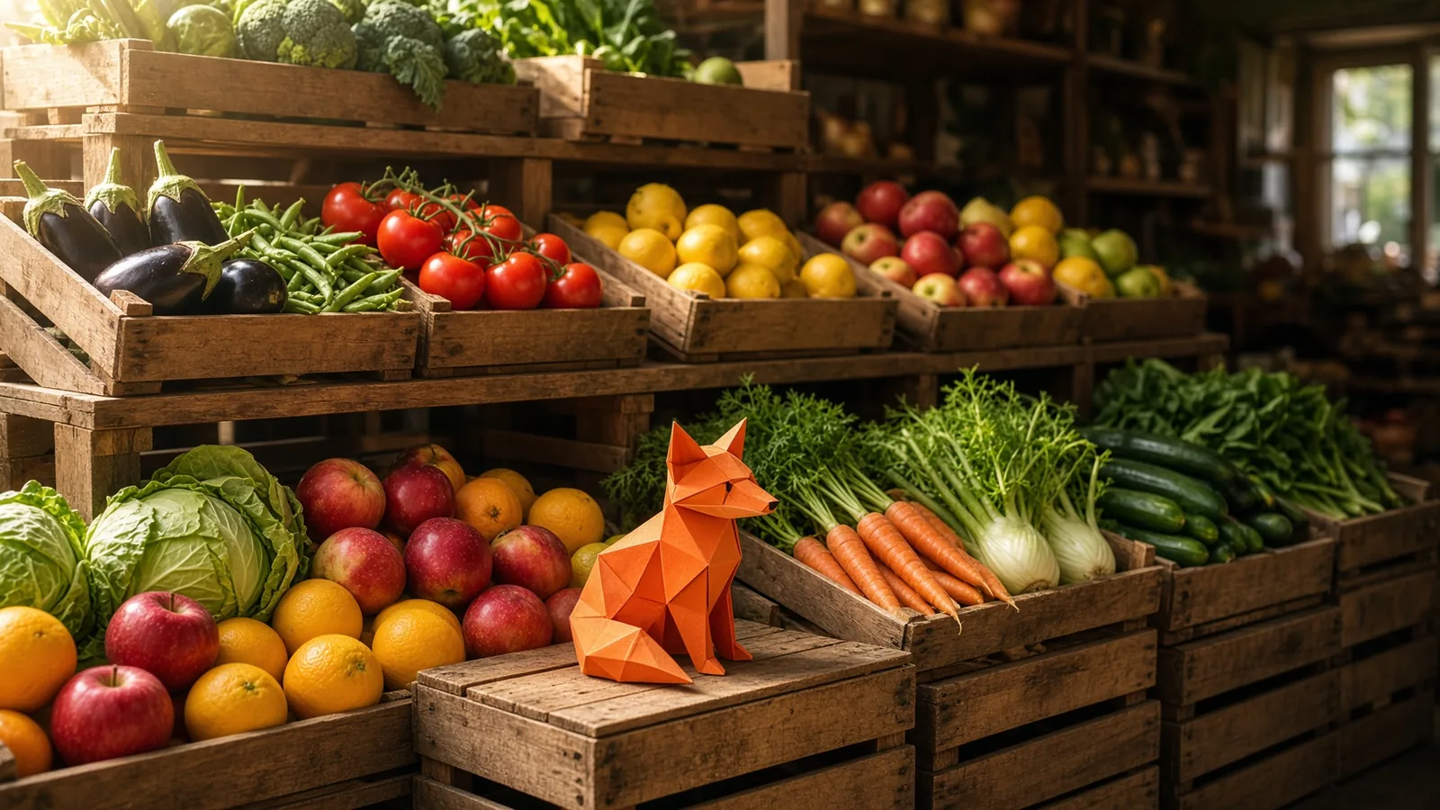 Étals d'un primeur